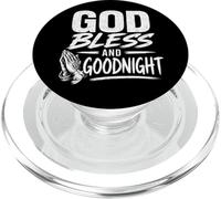 Dios Bendiga y Buenas Noches, oraciones de Buenas Noches, Manos de oración. PopSockets PopGrip para MagSafe
