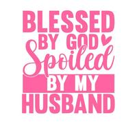Dios bendito mimó el regalo de mi esposo Pegatinas de tallado fino 67.2x74.4cm No se cae Rosa