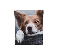 Dios Bokeh Border Collie Marrón con Ojos Amarillos, Squeeze Top Wallet Bolsa de Almacenamiento para Mujer Monedero pequeño Bolsa de Cambio