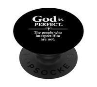 Dios Cita de fe Cristiana PopSockets PopGrip Adhesivo