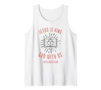Dios con Nosotros (Declaración de Jesús y Fe) Camiseta sin Mangas