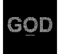 Dios con palabras bíblicas desde Génesis hasta Apocalipsis Pegatinas de pared de papel adhesivo 42x101.9cm No daña la superficie de la pared Blanco