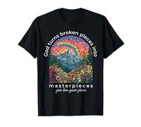 Dios Convierte Las Piezas rotas en Obras maestras La fe Cristiana Camiseta