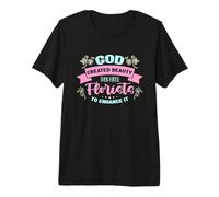Dios creó la Belleza y Luego contrató Florista Amante del diseñador Camiseta Premium