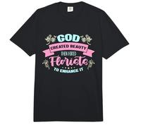 Dios creó la Belleza y Luego contrató Florista Amante del diseñador Comfort Colors Adult Heavyweight T-Shirt