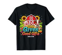 Dios da buenos regalos, versículo bíblico agrícola Yee Haw VBS 2025 Camiseta