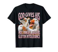 Dios da intolerancia al gluten Divertido Ganso Meme Bootleg Y2K Camiseta