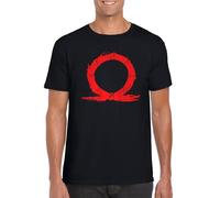 Dios de la Guerra - Camiseta de Manga Corta (S, Negro)