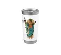 Dios de la mitología griega - Baco Dionisio Vaso térmico de acero inoxidable de doble pared