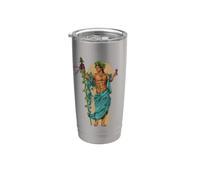 Dios de la mitología griega - Baco Dionisio Vaso térmico de acero inoxidable de doble pared
