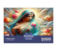 Dios de Las Flores Puzzle 1000 Piezas, Moderno DIY,Entretenimiento Creativo Clásicos para Adultos Y Niños A Partir De 12 Años Rompecabezas Familiar - Obra De Arte 70x50cm/1000pcs