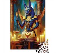 Dios del Antiguo Egipto Puzzle para Adultos de 14 a 99 Años: Arte de Mujer Egipcia Cósmica Juego Educativo para Decoración del Hogar y Regalos 52x38cm/1000 Piezas