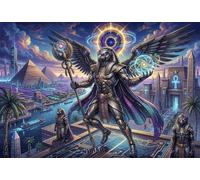 Dios del Sol Egipcio Ra Puzzle 1000 Piezas Adultos Y Niños,Regalo Ideal,Deco Pared,14 Años+ Horus,Premium,Cartón,Rompecabezas,Desafío,Educativo,Anti-estrés,Reto,Relax 52x38cm