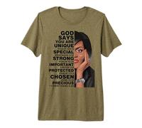 Dios Dice Michelle Obama Mujeres Historia Mes Amor Motivación Camiseta Premium