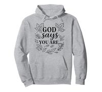 Dios Dice Que Eres, Cristianismo Fe Jesús Sudadera con Capucha
