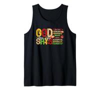 Dios Dice Que Eres Inspirador Mensaje Camiseta sin Mangas