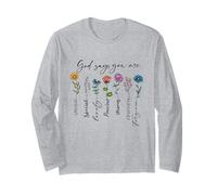 Dios Dice Que Eres único Especial Fuerte fe Cristiana Manga Larga