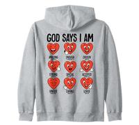 Dios Dice Que Soy Corazones Sudadera con Capucha