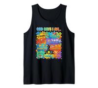 Dios Dice Que Soy Cristiano Concientización sobre el Autismo Puzzle Fe Camiseta sin Mangas