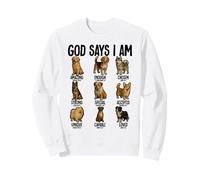 Dios Dice Que Soy Perro cría Cristianismo Jesús Biblia Sudadera