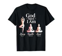 Dios Dice Que Soy una Biblia Amada Fuerte y Capaz Camiseta