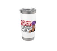 Dios dice recordar estas cuatro cosas: Haré un camino para Vaso térmico de acero inoxidable de doble pared