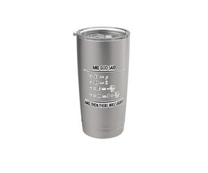 Dios dijo ecuaciones de Maxwell y luego regalo de estudiante Vaso térmico de acero inoxidable de doble pared