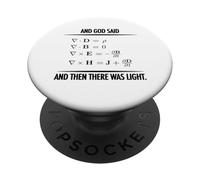 Dios Dijo Ecuaciones de Maxwell y Luego Regalo para PopSockets PopGrip Adhesivo