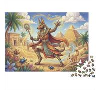 Dios Egipcio Anubis Puzzle 1000 Piezas Adultos Y Niños,14 Años+,Reto,Anti-estrés,Rompecabezas,Deco Pared,Regalo Ideal,Premium,Cartón,Desafío,Relax,Educativo 70x50cm
