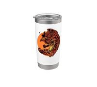 Dios egipcio Horus Vaso térmico de acero inoxidable de doble pared