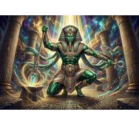 Dios Egipcio Osiris Puzzle 1000 Piezas Adultos Y Niños,14 Años+,Deco Pared,Desafío,Rompecabezas,Premium,Cartón,Regalo Ideal,Anti-estrés,Reto,Relax,Educativo 70x50cm