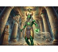 Dios Egipcio Osiris Puzzle De Madera 1000 Piezas Adultos Y Niños,14 Años+,Deco Pared,Desafío,Rompecabezas,Madera,Regalo Ideal,Anti-estrés,Reto,Relax,Educativo (75x50cm)