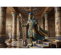 Dios Egipcio Osiris Puzzle De Madera 1000 Piezas Adultos Y Niños,Desafío,14 Años+,Deco Pared,Rompecabezas,Madera,Regalo Ideal,Anti-estrés,Relax,Reto,Educativo (75x50cm)