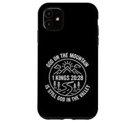 Dios En La Montaña Boho Line Art Christian Carcasa para iPhone 11
