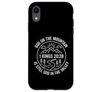 Dios En La Montaña Boho Line Art Christian Carcasa para iPhone XR
