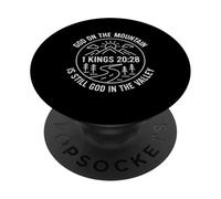 Dios En La Montaña Boho Line Art Christian PopSockets PopGrip Adhesivo
