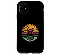 Dios es amor, cita bíblica fe cristiana Carcasa para iPhone 11