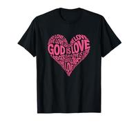 Dios es Amor corazón día de San Valentín Camiseta