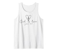 Dios es Amor Cristianos Hombres y Mujeres Amor Cristianos alegría Esperanza Camiseta sin Mangas