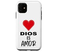 Dios es Amor - Spanish Christian Bible Verse Tee Carcasa para iPhone 11
