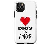 Dios es Amor - Spanish Christian Bible Verse Tee Carcasa para iPhone 11 Pro