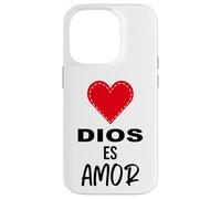 Dios es Amor - Spanish Christian Bible Verse Tee Carcasa para iPhone 14 Pro
