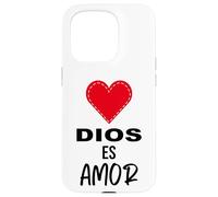 Dios es Amor - Spanish Christian Bible Verse Tee Carcasa para iPhone 15 Pro