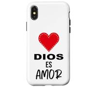 Dios es Amor - Spanish Christian Bible Verse Tee Carcasa para iPhone X/XS