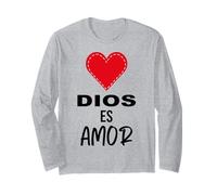 Dios es Amor - Spanish Christian Bible Verse Tee Manga Larga