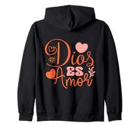 Dios es Amor, un Amor incondicional y Eterno. Sudadera con Capucha