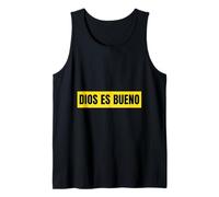 Dios Es Buena Cristiana Fe Esperanza Mensaje Camiseta sin Mangas