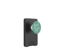 Dios es Buena fe Iglesia Cristo Jesús jesuita Verde Pastel PopSockets PopWallet para MagSafe