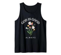 Dios es Bueno Siempre Wildflower Christian Faith Camiseta sin Mangas