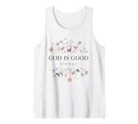 Dios es Bueno Siempre Wildflower Christian Faith Camiseta sin Mangas